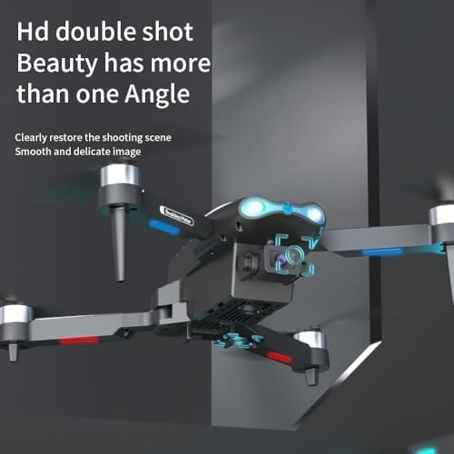 Foldable RC Drone with 2K HD Camera FPV Live Video Brushless Motor - Kwikley