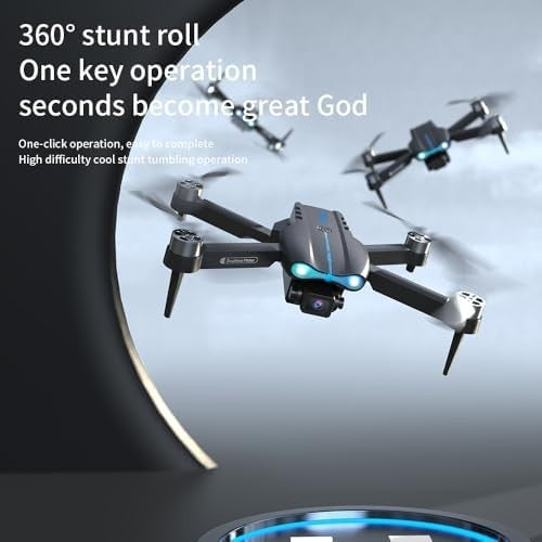 Foldable RC Drone with 2K HD Camera FPV Live Video Brushless Motor - Kwikley