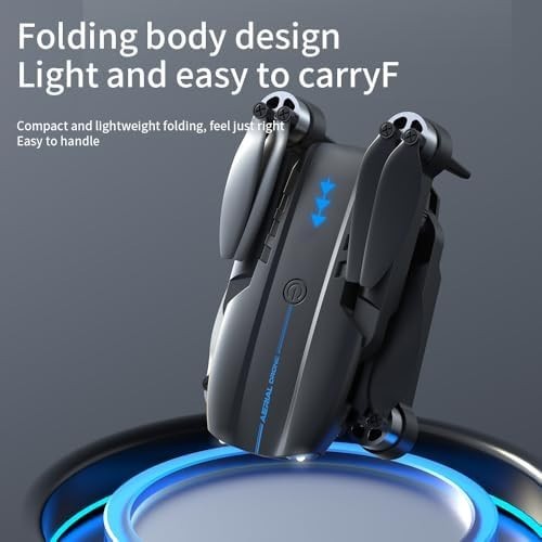 Foldable RC Drone with 2K HD Camera FPV Live Video Brushless Motor - Kwikley