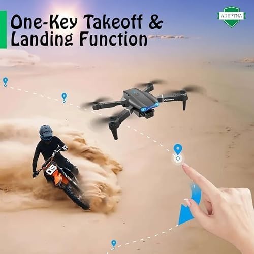 Foldable RC Drone with Dual HD Camera, Gesture Control & 360° Flips - Kwikley