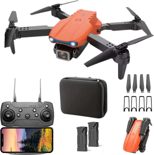 Foldable RC Drone with Dual HD Cameras, Gesture Control & 360° Flips - Kwikley