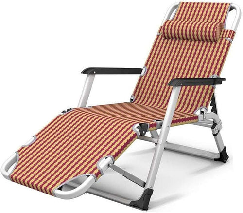 Foldable Reclining Outdoor Sun Lounger Daybed with Breathable Fabric - Kwikley