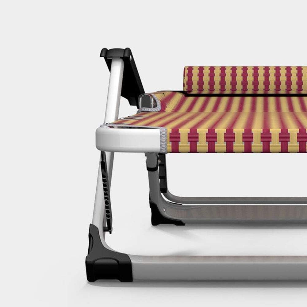 Foldable Reclining Outdoor Sun Lounger Daybed with Breathable Fabric - Kwikley