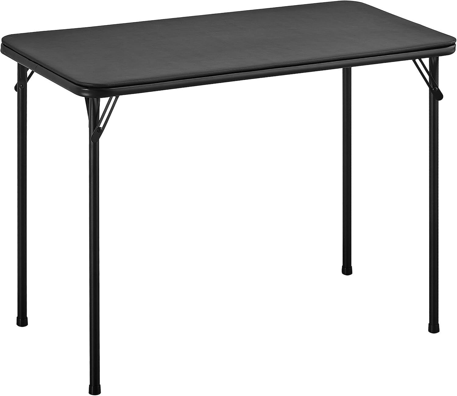 Foldable Rectangular Table 3.1x1.5ft Portable Indoor Outdoor Black - Kwikley