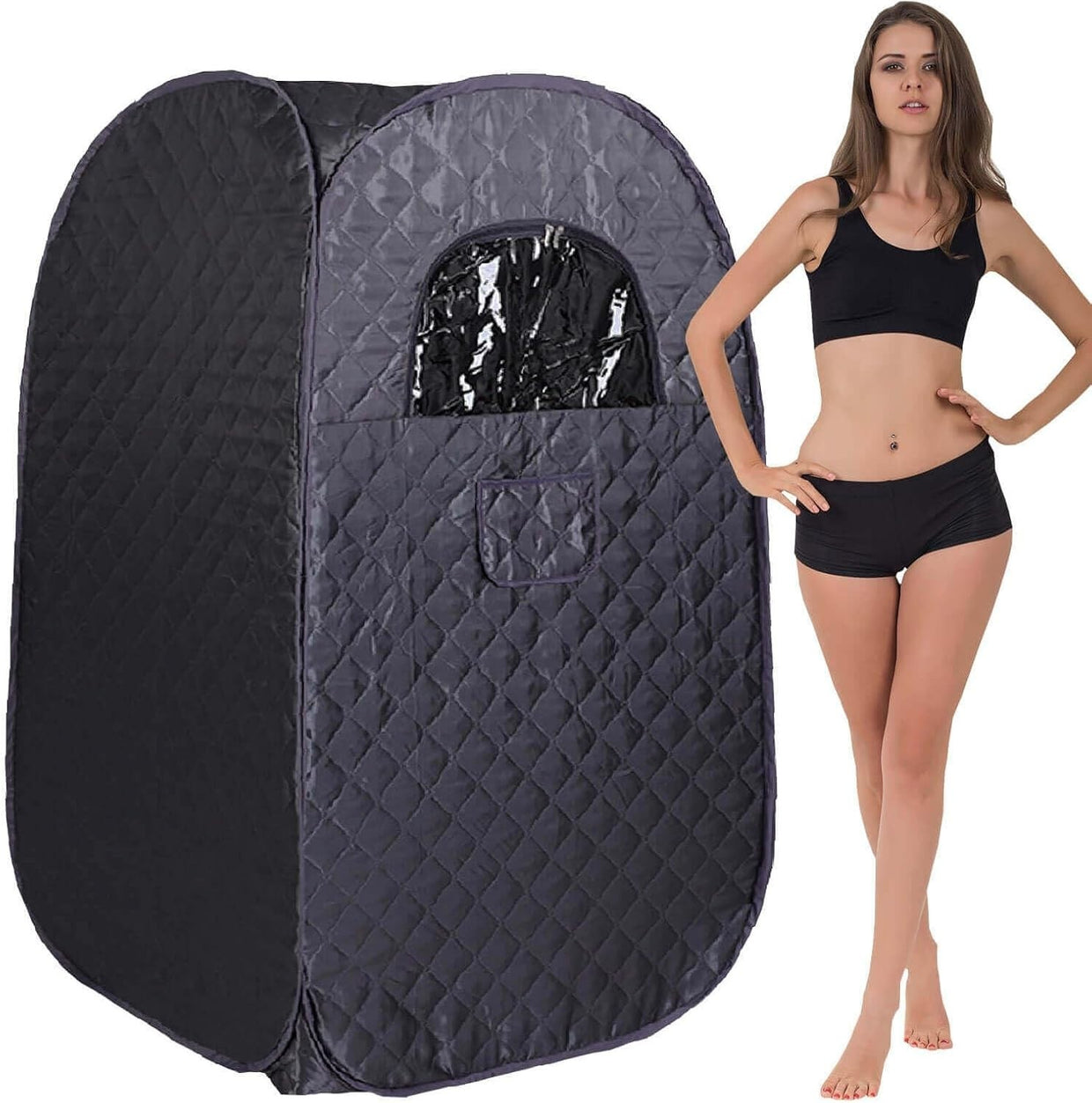 Foldable Sauna Tent Only – Full Body Home Spa Box, No Steamer, Portable - Kwikley