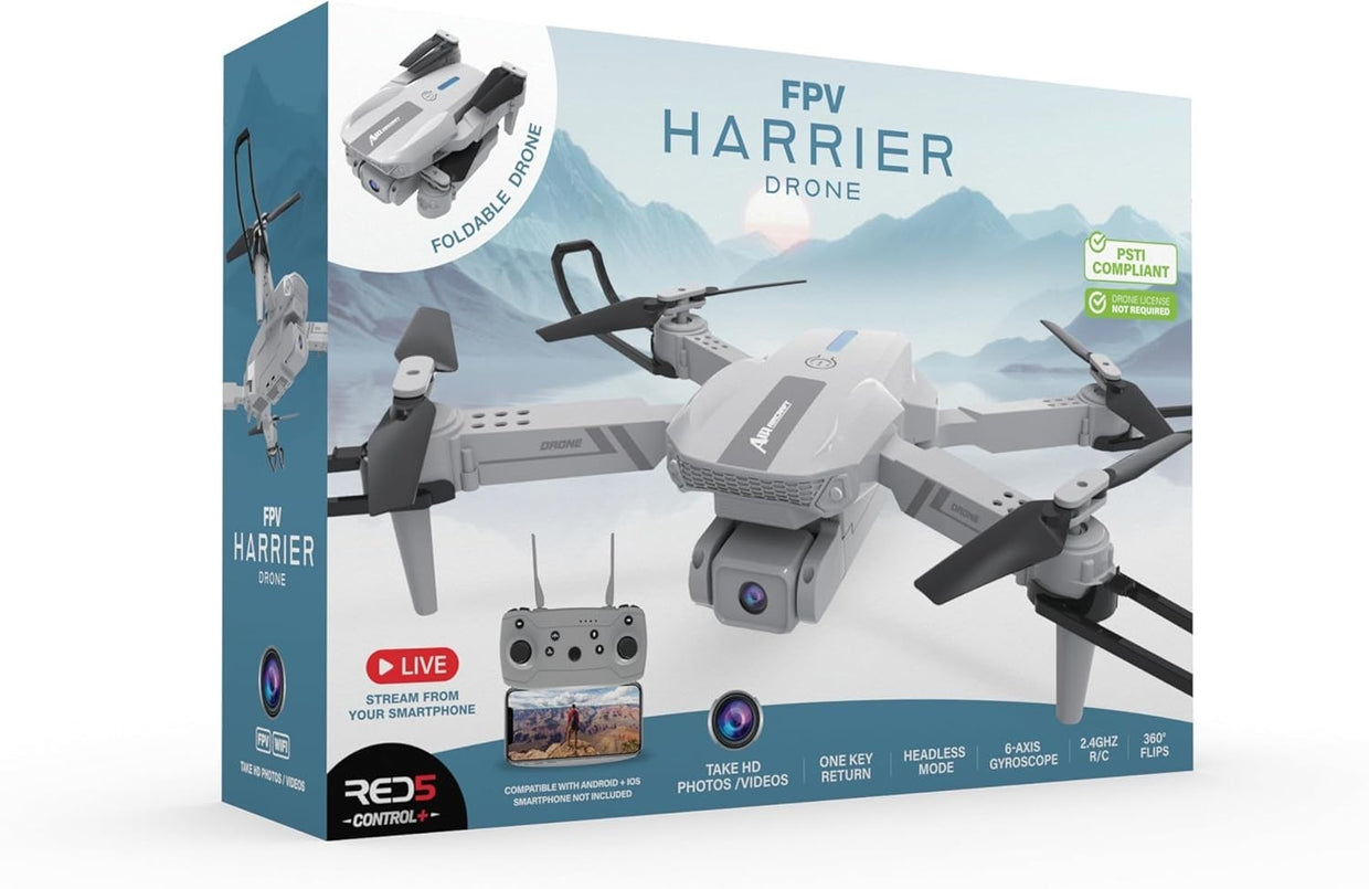 Foldable SD FPV Drone Wi - Fi Quadcopter with Camera & Remote Control - Kwikley
