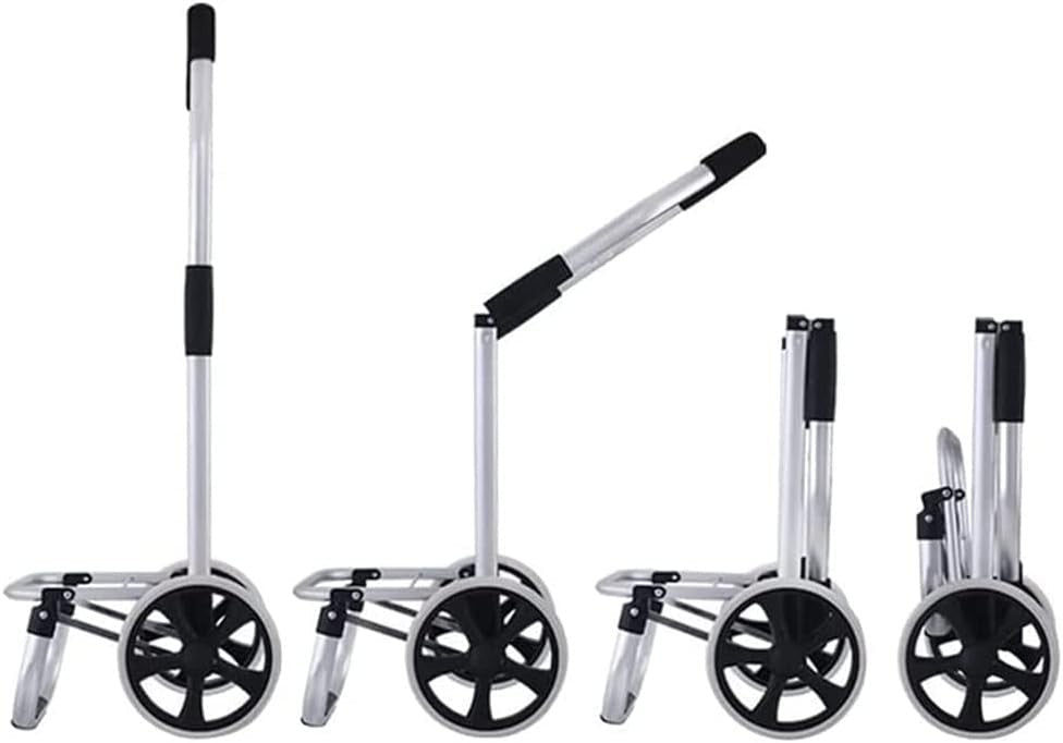Foldable Shopping Cart On Wheels Lightweight Oxford Grocery Trolley - Kwikley