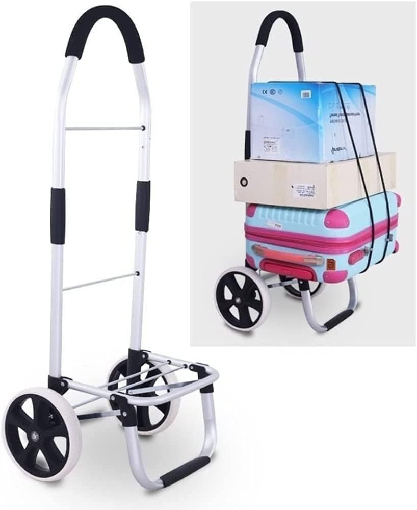 Foldable Shopping Cart On Wheels Lightweight Oxford Grocery Trolley - Kwikley