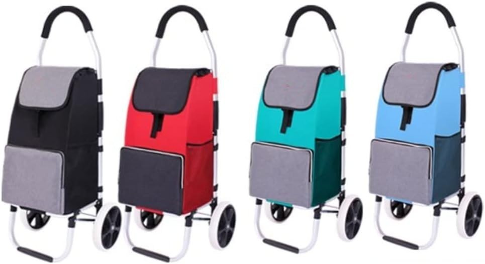Foldable Shopping Cart On Wheels Lightweight Oxford Grocery Trolley - Kwikley