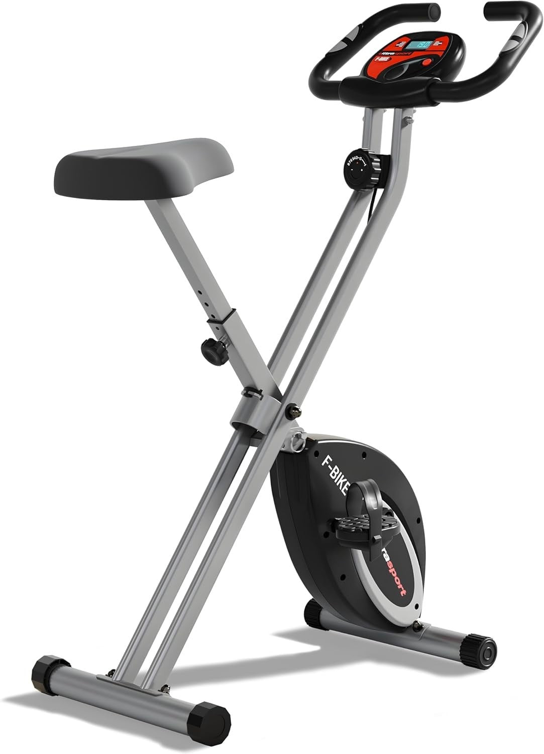 Foldable Silent Exercise Bike w/ LCD Display, Pulse Sensors & 8 Resistance Level - Kwikley