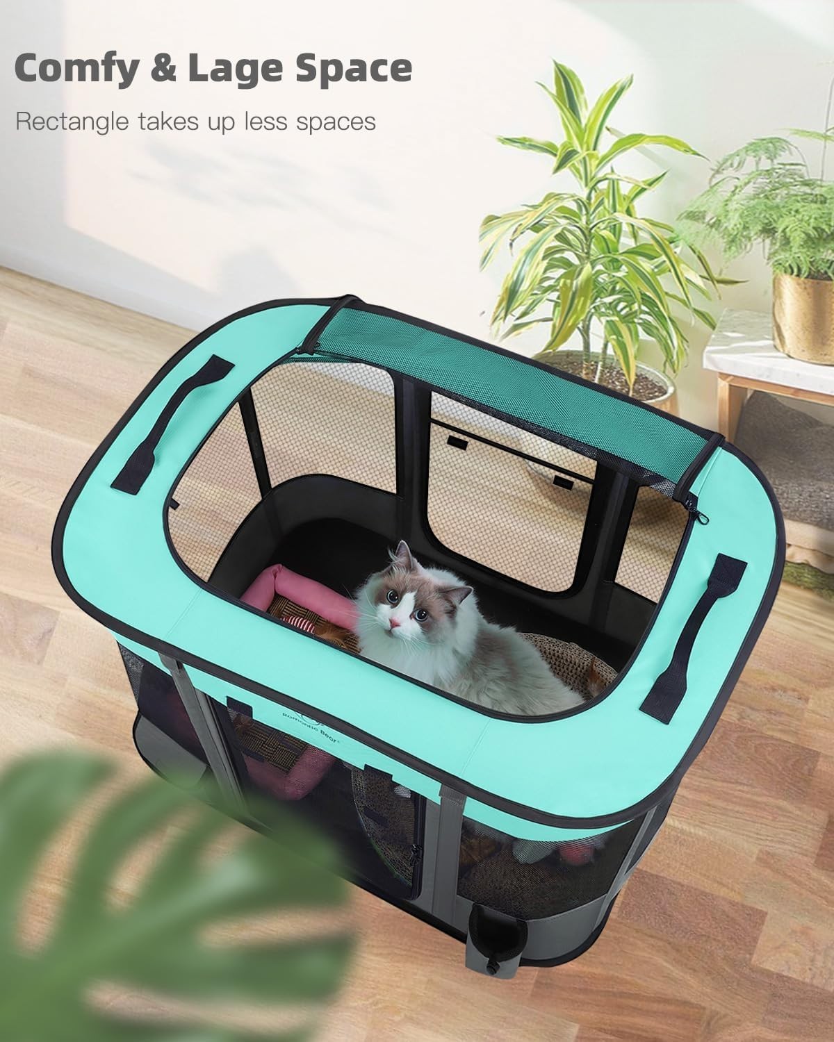 Foldable Small Pet Playpen 70x55x45cm Portable Puppy Cat Exercise Tent - Kwikley