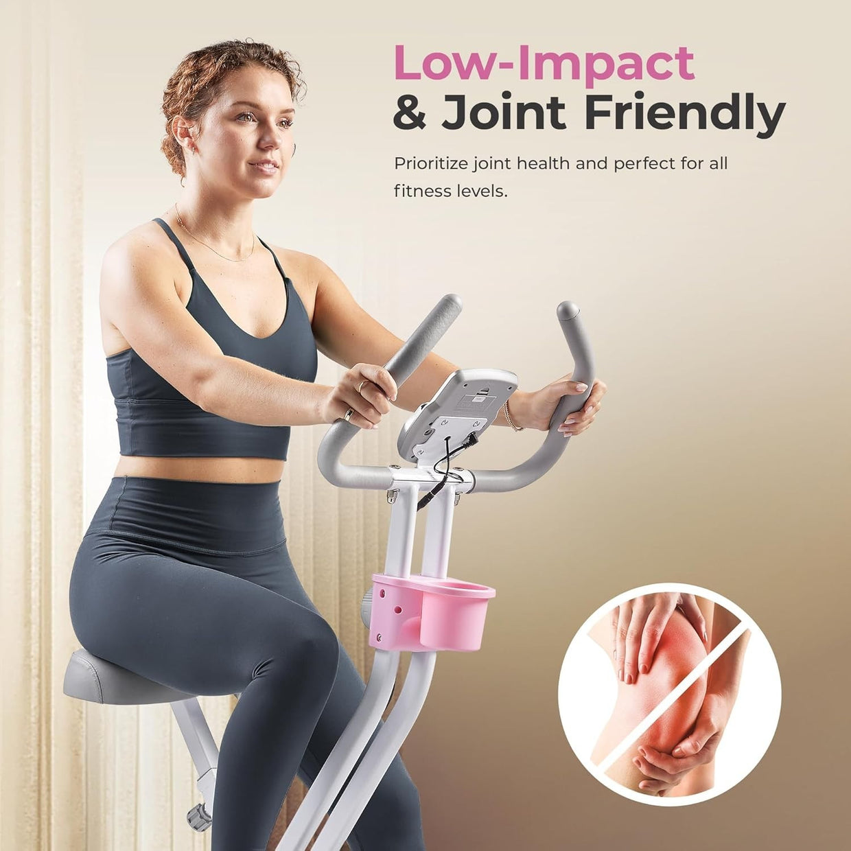 Foldable Smart X - Bike Home Exercise Bike 14 - Level Magnetic Bluetooth App - Kwikley