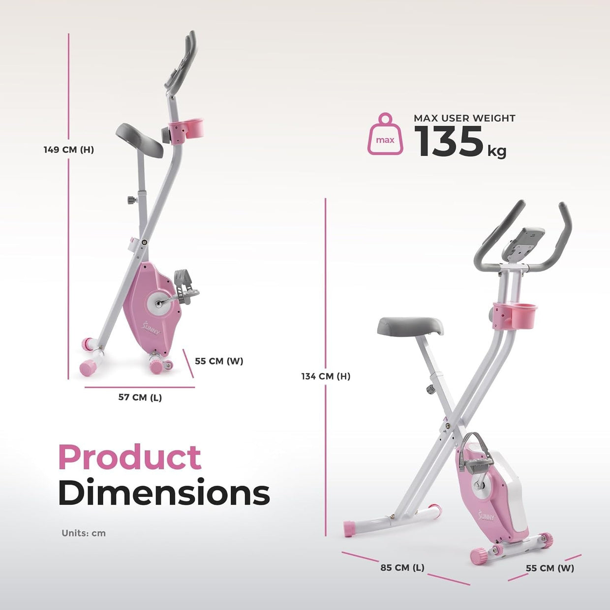 Foldable Smart X - Bike Home Exercise Bike 14 - Level Magnetic Bluetooth App - Kwikley
