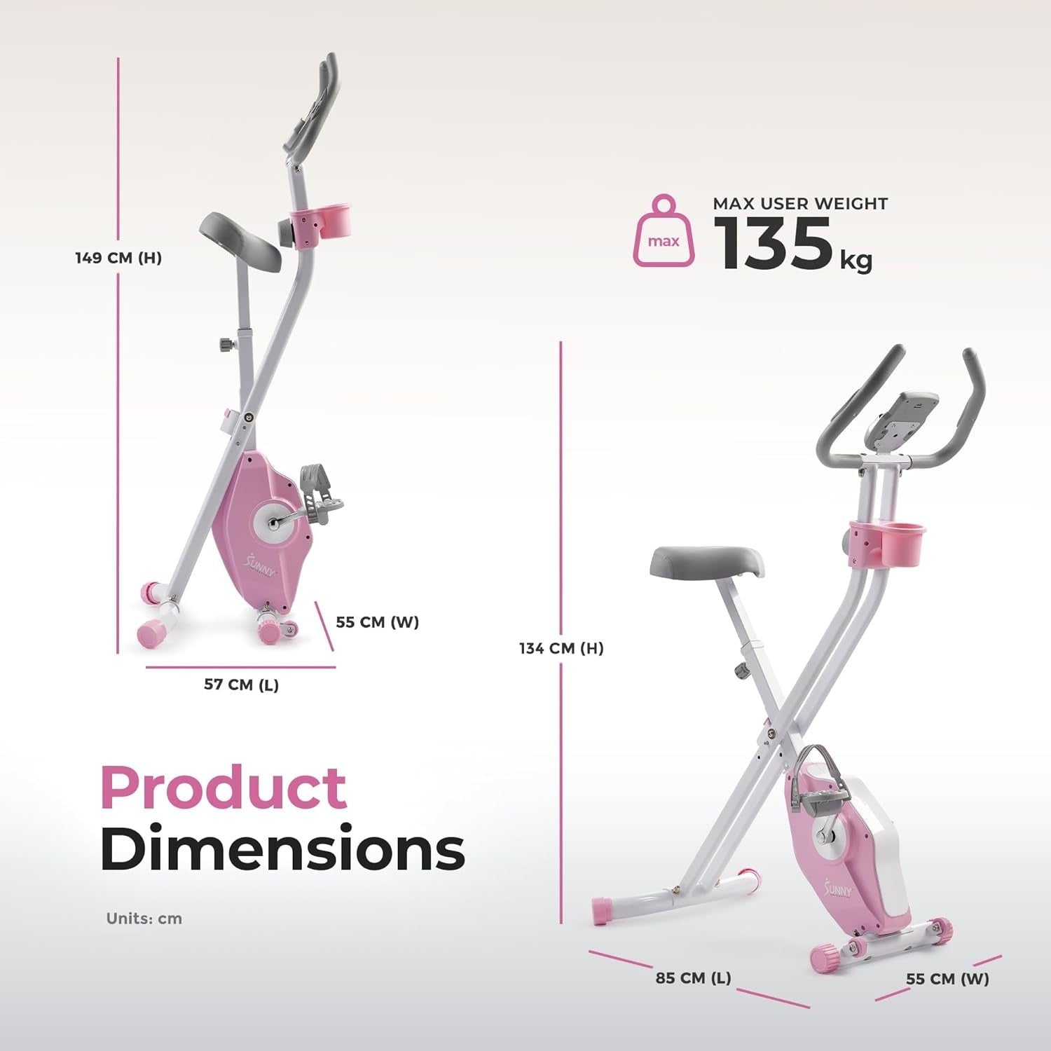 Foldable Smart X - Bike Home Exercise Bike 14 - Level Magnetic Bluetooth App - Kwikley