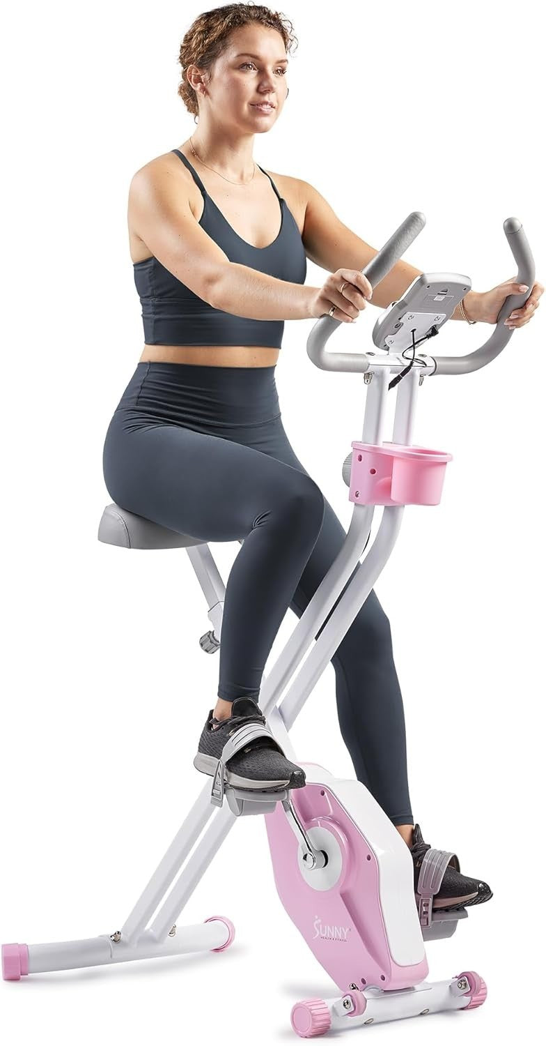 Foldable Smart X - Bike Home Exercise Bike 14 - Level Magnetic Bluetooth App - Kwikley