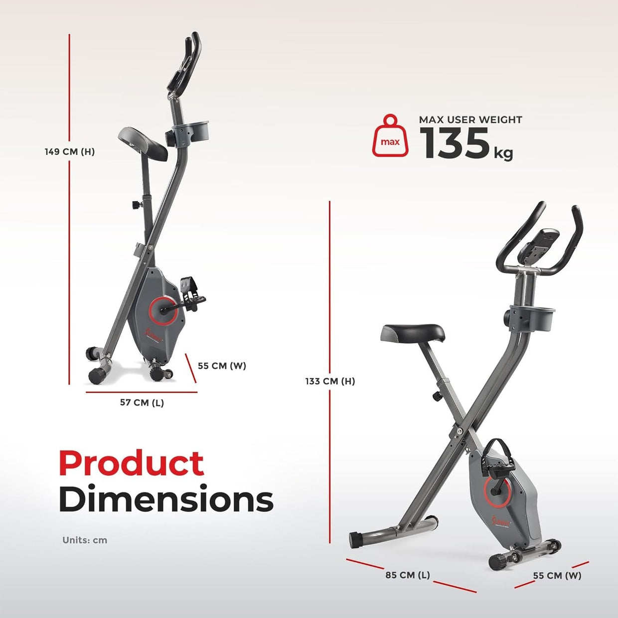 Foldable Smart X - Bike Home Exercise Bike Magnetic Resistance Bluetooth App - Kwikley