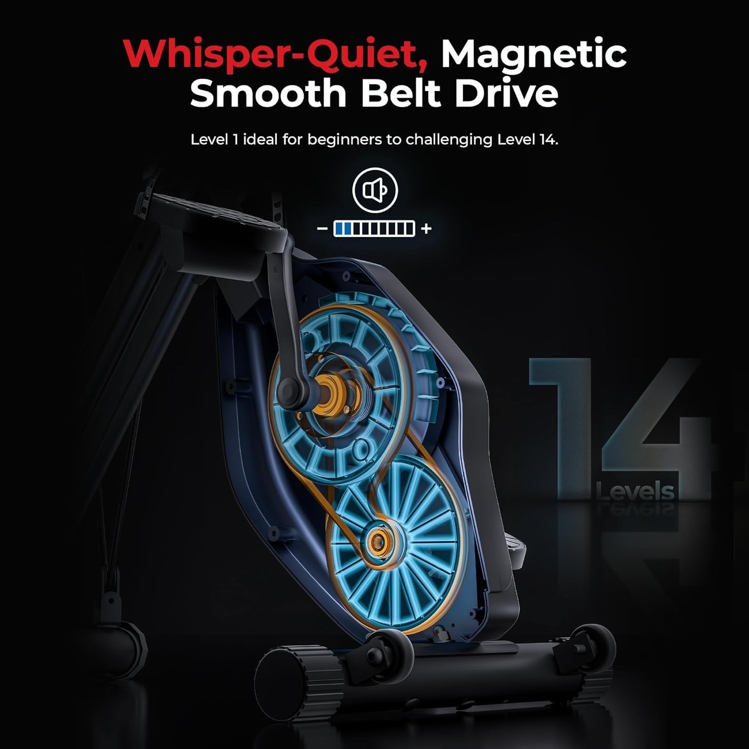 Foldable Smart X - Bike Home Exercise Bike Magnetic Resistance Bluetooth App - Kwikley
