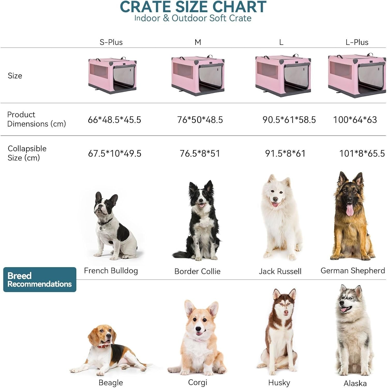 Foldable Soft Dog Crate Pink – Portable Travel Kennel for Small & Medium Pets - Kwikley