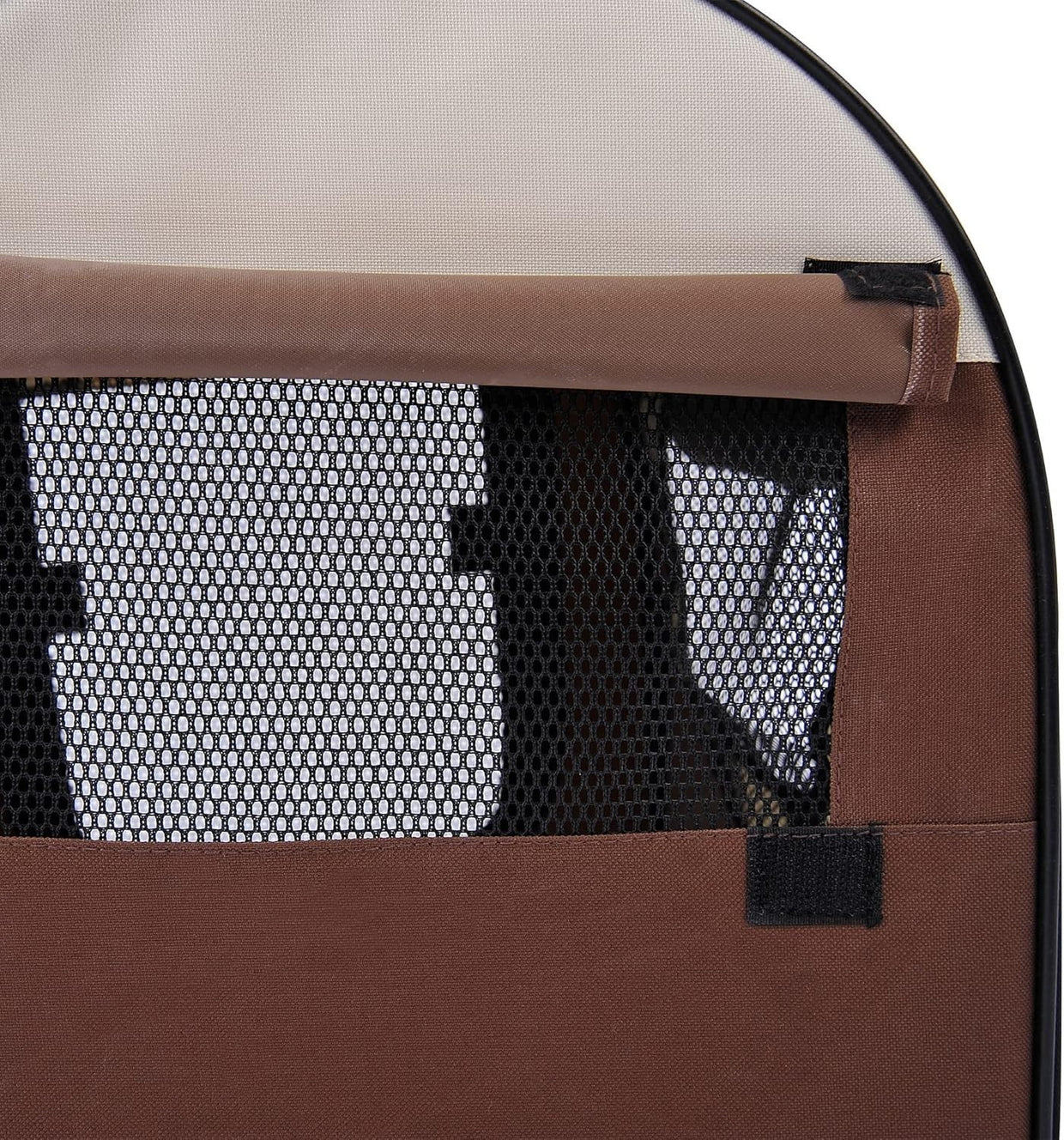 Foldable Soft Pet Carrier Crate 46x36x41cm for Small Dogs & Cats, Travel - Ready - Kwikley