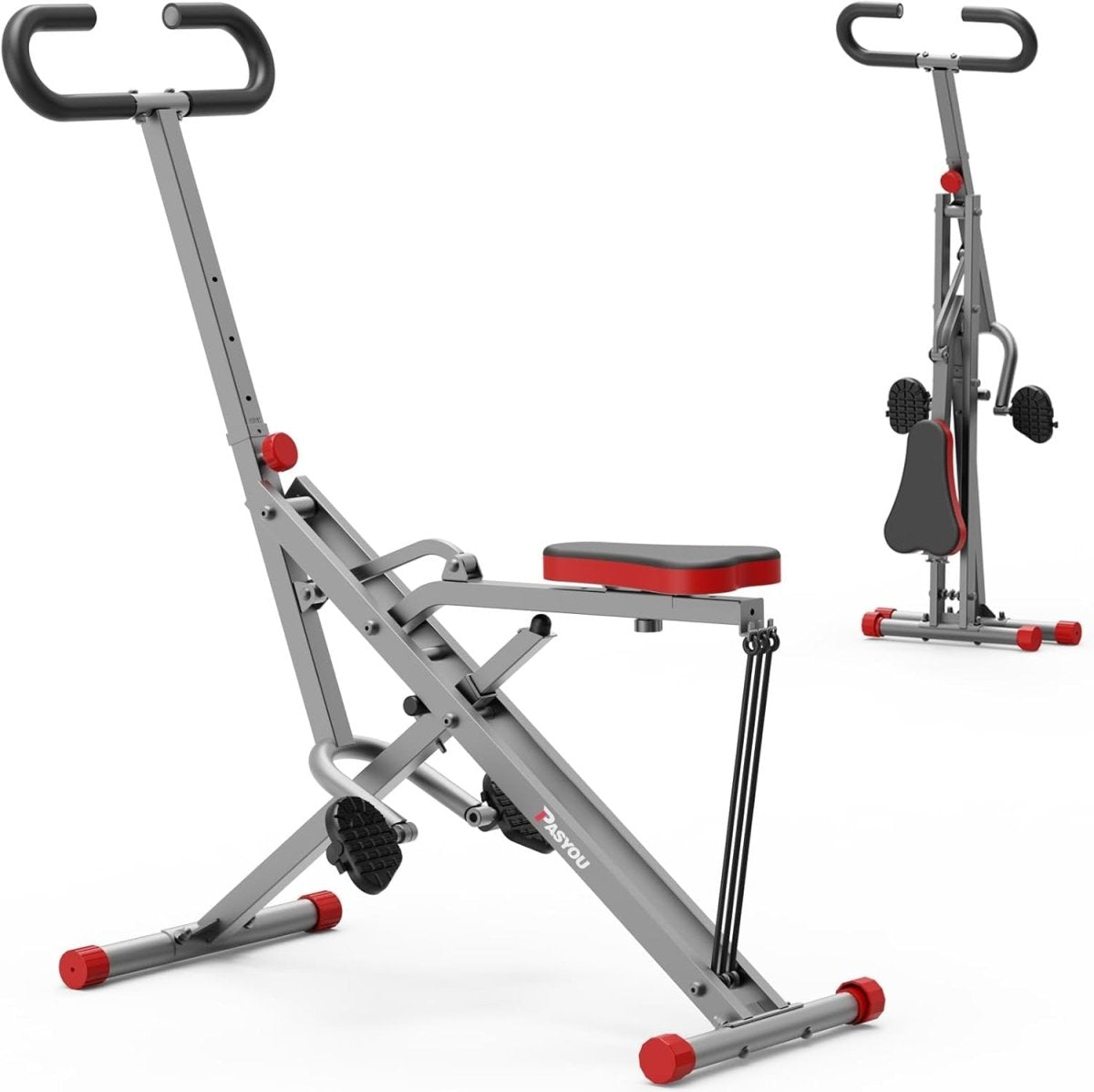 Foldable Squat Machine Home Gym Leg Glutes Trainer 270lb Load - Kwikley