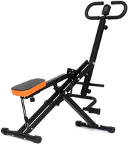 Foldable Squat Machine LCD Monitor Home Gym Trainer 265LBS Capacity - Kwikley