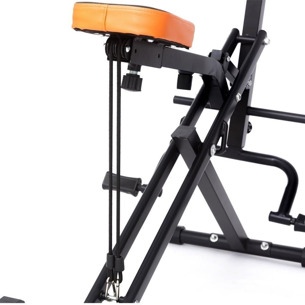 Foldable Squat Machine LCD Monitor Home Gym Trainer 265LBS Capacity - Kwikley