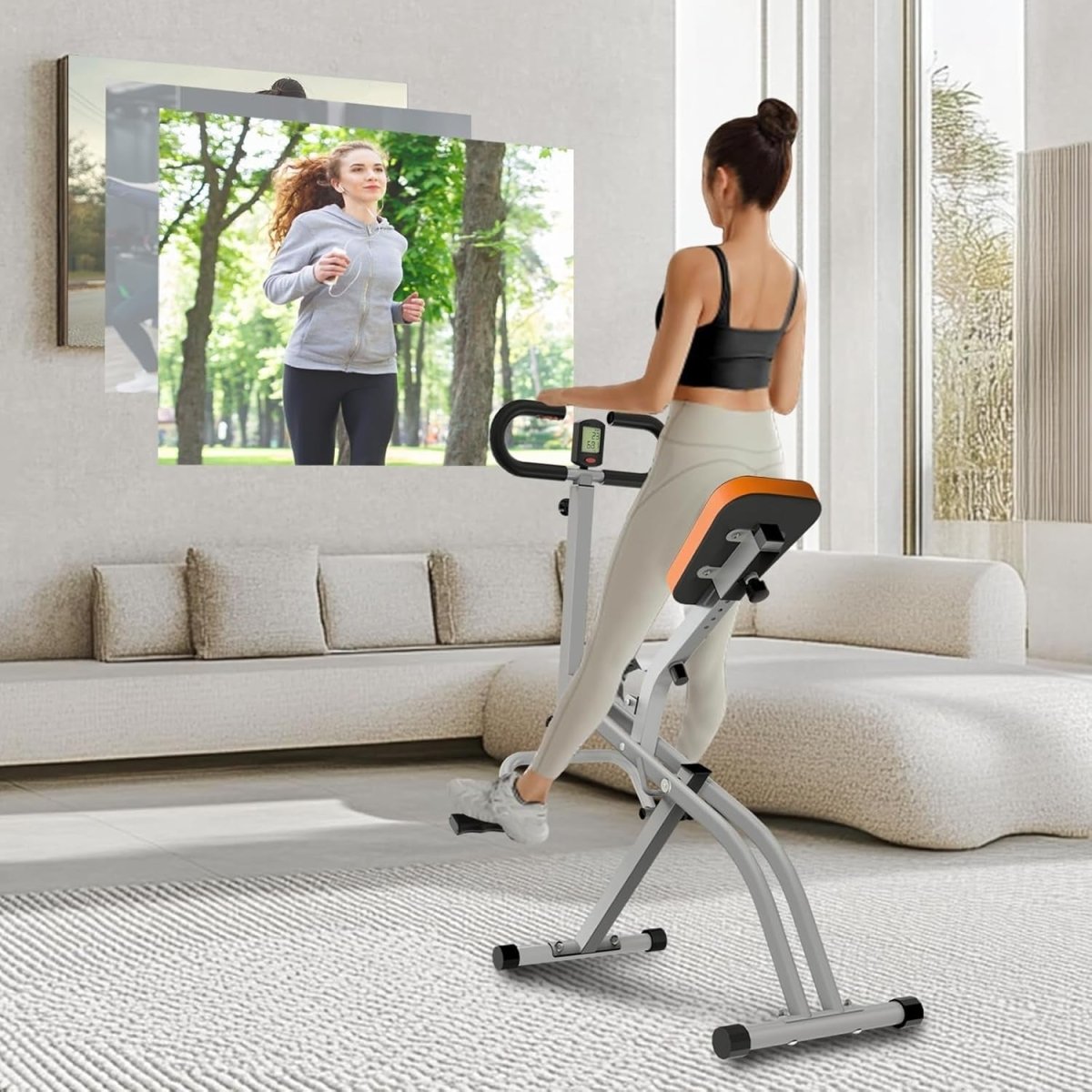 Foldable Squat Machine Row Trainer Home Gym Glutes Legs Core - Kwikley