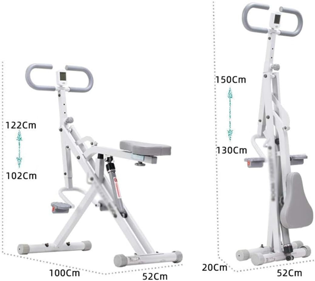 Foldable Squat Rowing Machine w LCD Adjustable Full Body Cardio - Kwikley