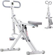 Foldable Squat Rowing Machine w LCD Adjustable Full Body Cardio - Kwikley