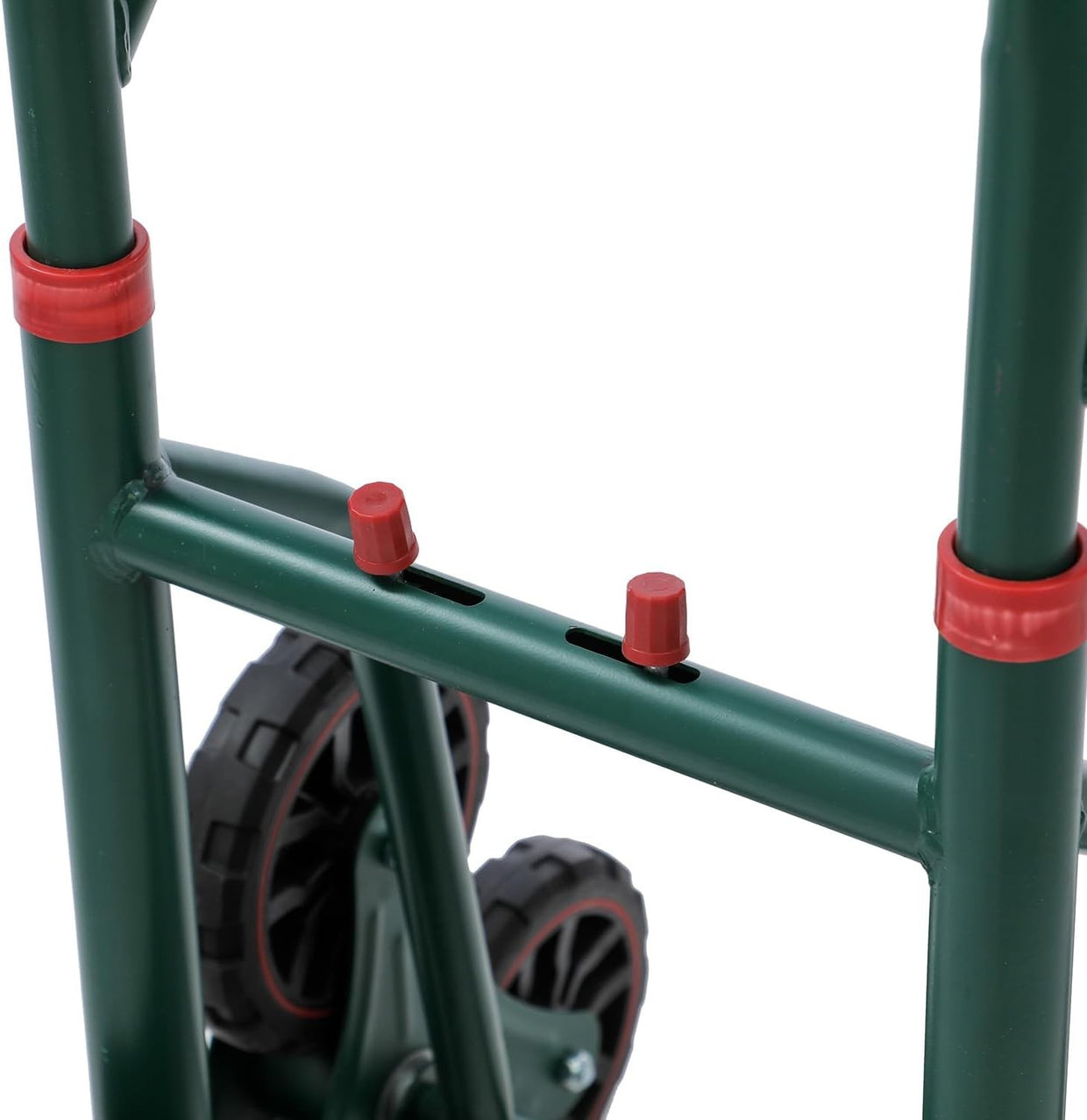 Foldable Stair Climber Hand Truck 150kg 6 - Wheel Telescopic Handle Green - Kwikley