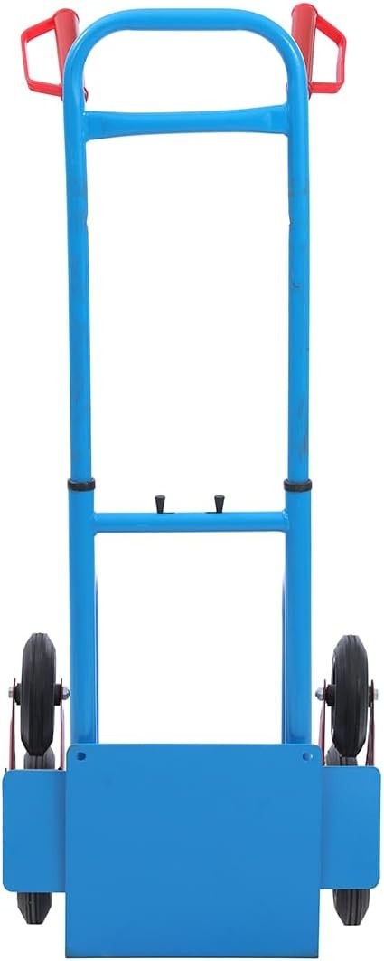 Foldable Stair Climber Hand Truck 200kg 6 - Wheel Telescopic Handle Red - Kwikley