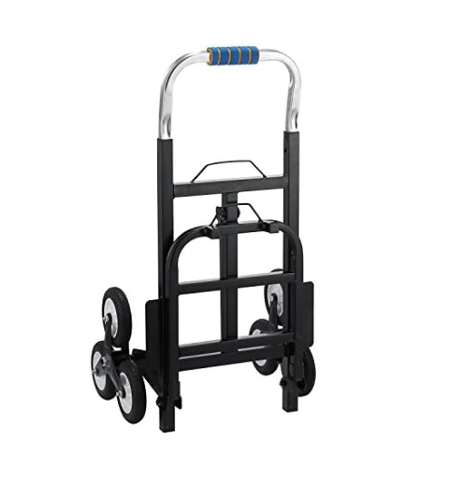 Foldable Stair Climber Sack Truck 190kg Heavy Duty Carbon Steel 3 - Wheel Cart - Kwikley