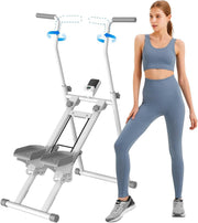 Foldable Stair Climber w/ Adjustable Incline, 18" Stride & 300lb Capacity - Kwikley