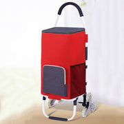 Foldable Stair Climbing Grocery Cart Large Capacity Portable Shopping Trolley - Kwikley