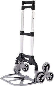 Foldable Stair Climbing Hand Truck 70kg 6 Wheel Shopping Trolley - Kwikley