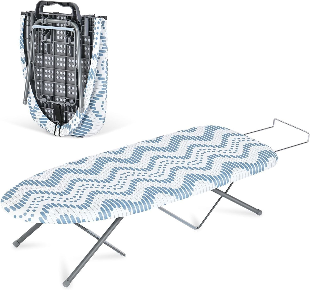 Foldable Tabletop Ironing Board Portable Small Non Slip Travel Home - Kwikley