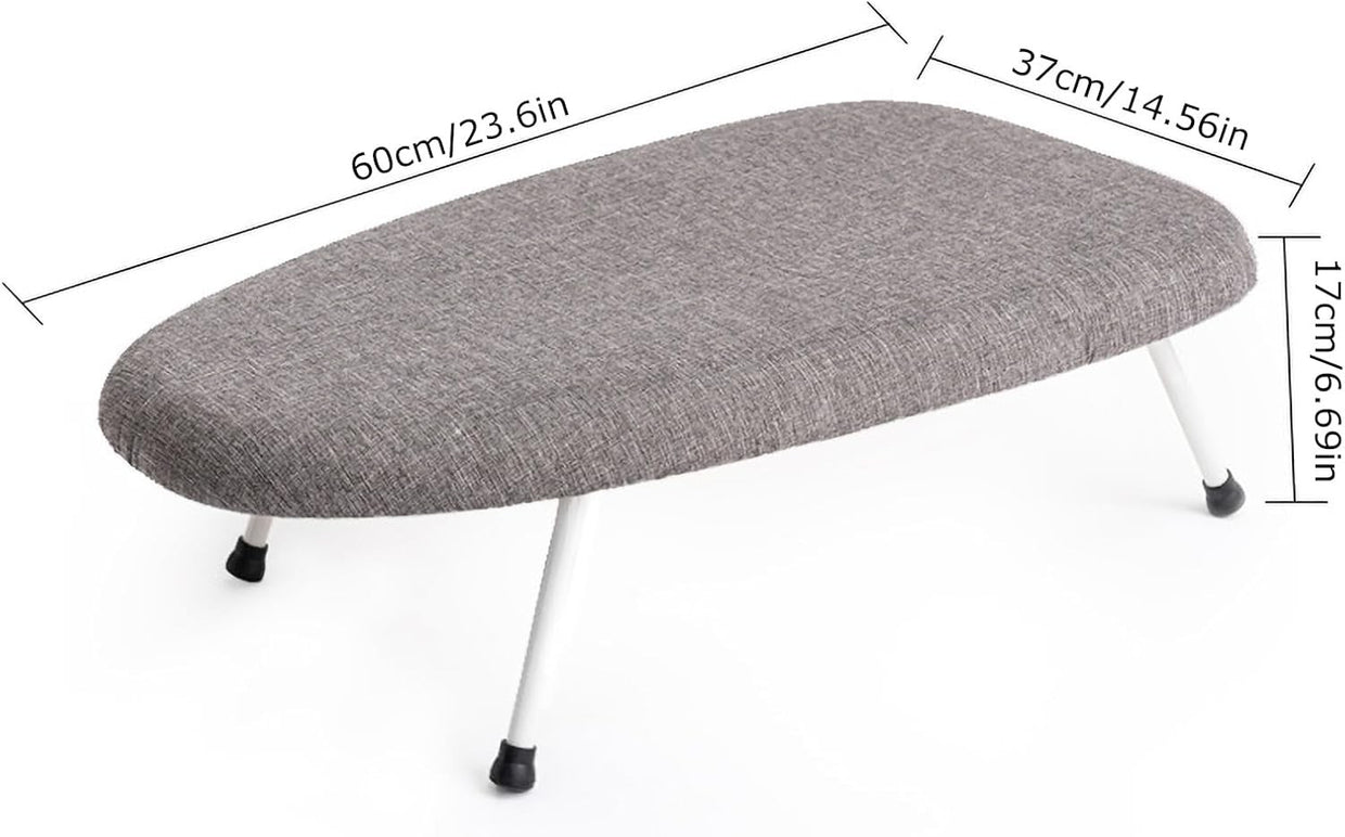 Foldable Tabletop Ironing Board with Legs Detachable Washable Cover - Kwikley