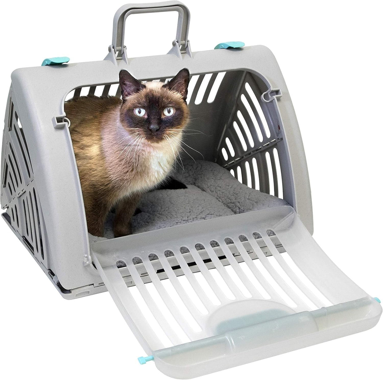 Foldable Travel Cat Carrier with Waterproof Bed - Compact, Easy Clean - Kwikley