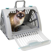 Foldable Travel Cat Carrier with Waterproof Bed - Compact, Easy Clean - Kwikley