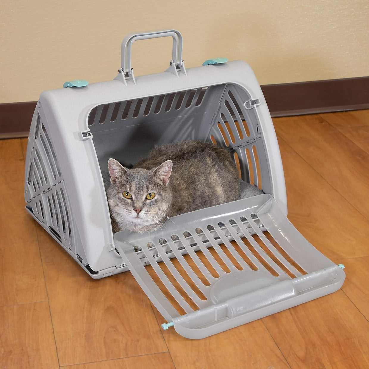Foldable Travel Cat Carrier with Waterproof Bed - Compact, Easy Clean - Kwikley