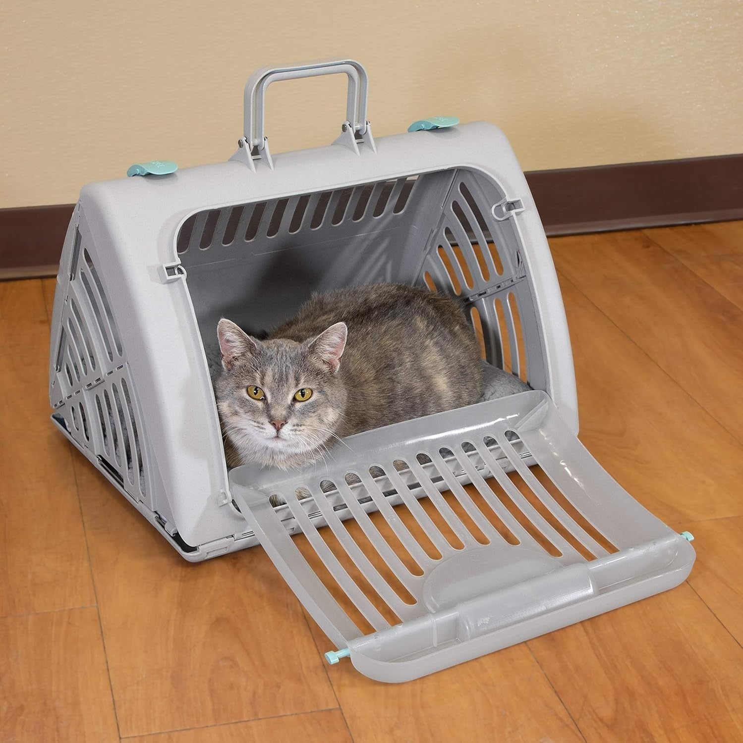 Foldable Travel Cat Carrier with Waterproof Bed - Compact, Easy Clean - Kwikley