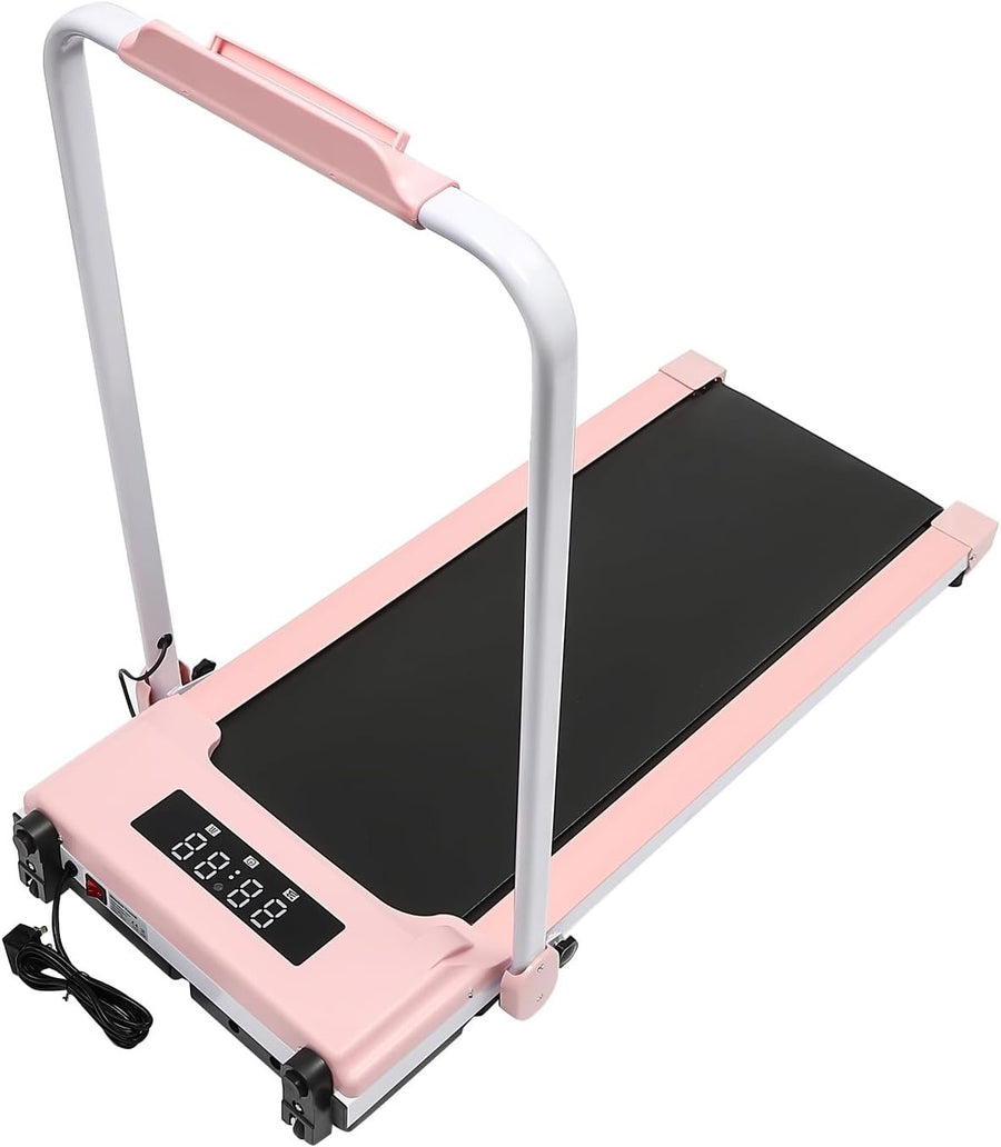 Foldable Under Desk Treadmill 0.8 - 10KM/H LED Display Remote Home Gym - Kwikley