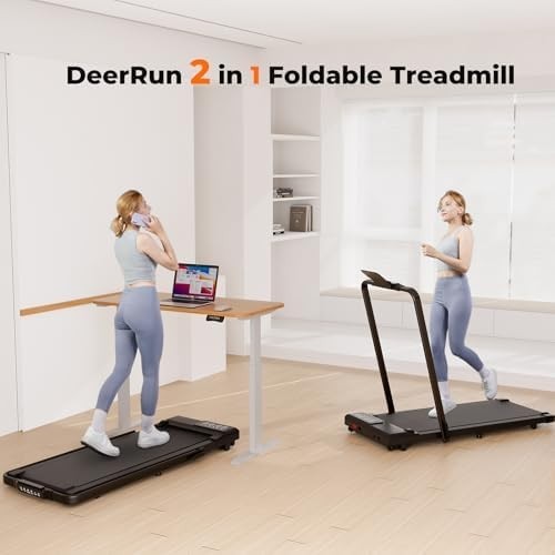 Foldable Under Desk Treadmill 12KM/H with APP & Social Fitness Features - Kwikley