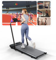 Foldable Under Desk Treadmill 12KM/H with APP & Social Fitness Features - Kwikley