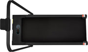 Foldable Under Desk Treadmill 2 - in - 1 LED Display Bluetooth Black - Kwikley