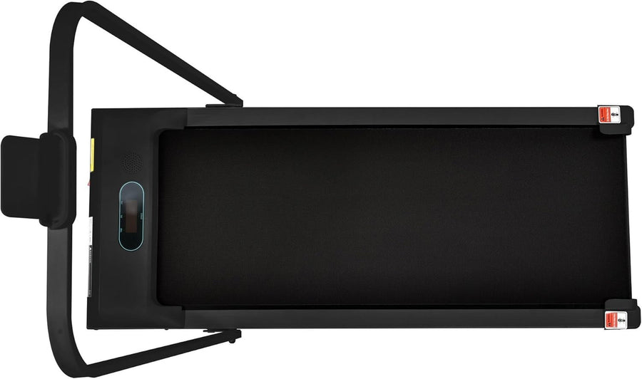 Foldable Under Desk Treadmill 2 - in - 1 LED Display Bluetooth Black - Kwikley