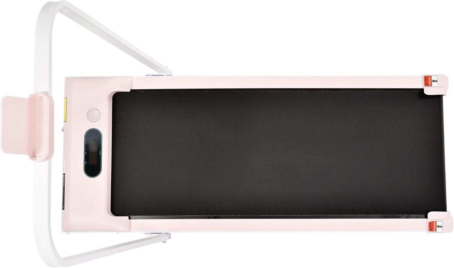 Foldable Under Desk Treadmill 2 - in - 1 LED Display Bluetooth Pink - Kwikley
