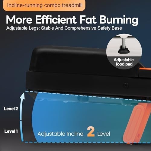 Foldable Under Desk Treadmill 2 - in - 1 Walking Jogging Running Machine - Kwikley