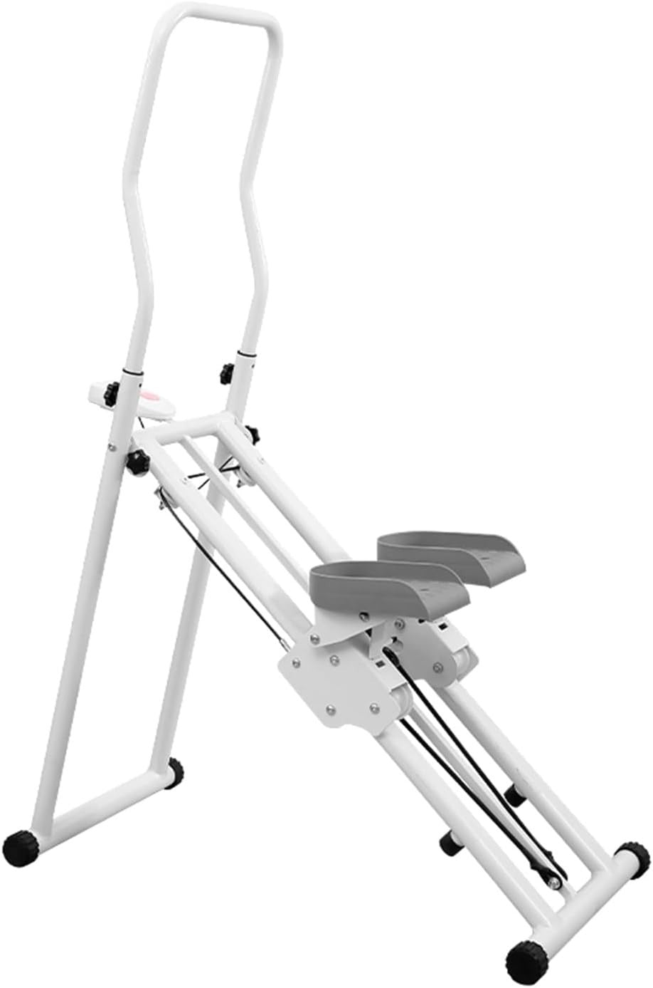 Foldable Vertical Climber for Home w/ LCD Monitor, Adjustable Handles & Pedals - Kwikley