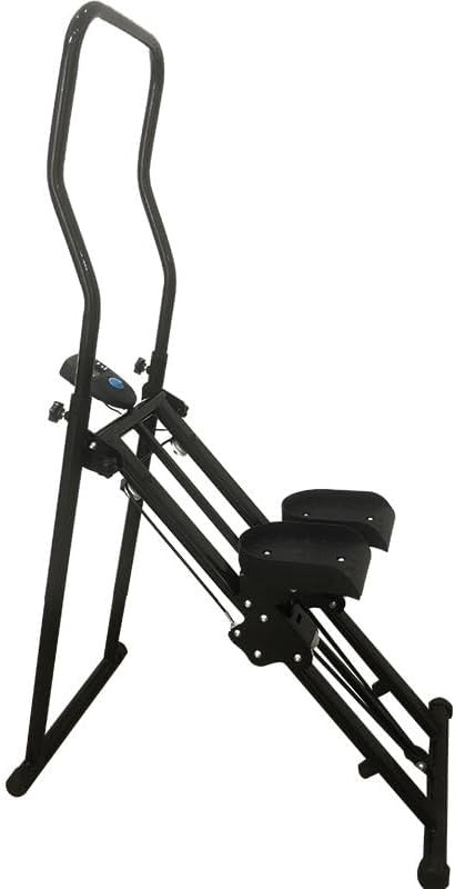 Foldable Vertical Climber Stair Stepper LED Display Adjustable Pedals 330lb - Kwikley